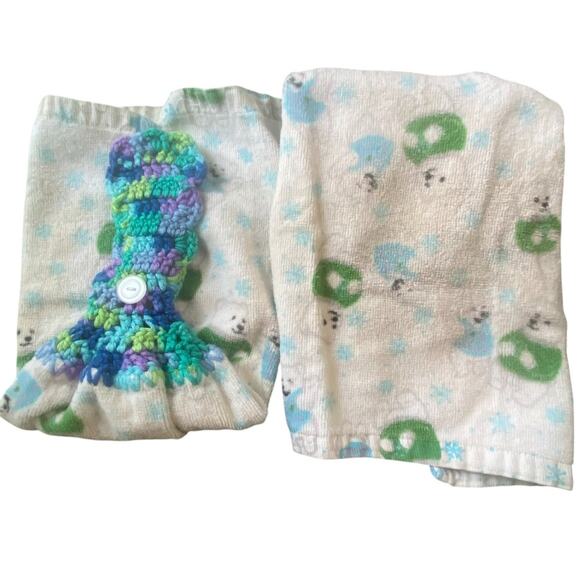 Cannon Dish Towel Cotton Hanging Kitchen Decor Polar Bear Oven Door Hand Crafted - Picture 1 of 7